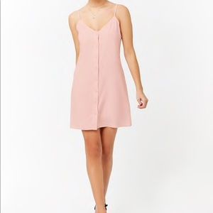 NWT, Blush Linen Button Up Dress